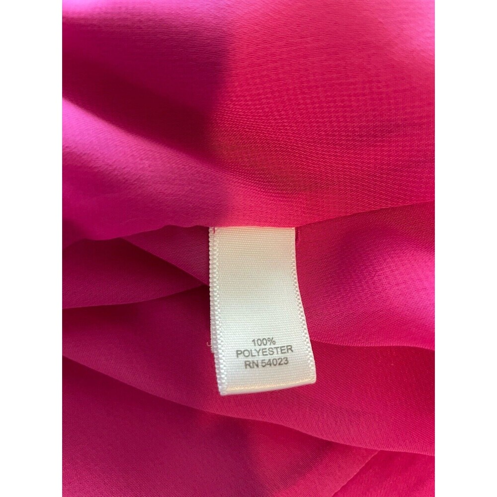 🎀 Banana Republic Barbie Pink Sleeveless V-Neck Blouse – Size 10 - Picture 6 of 7